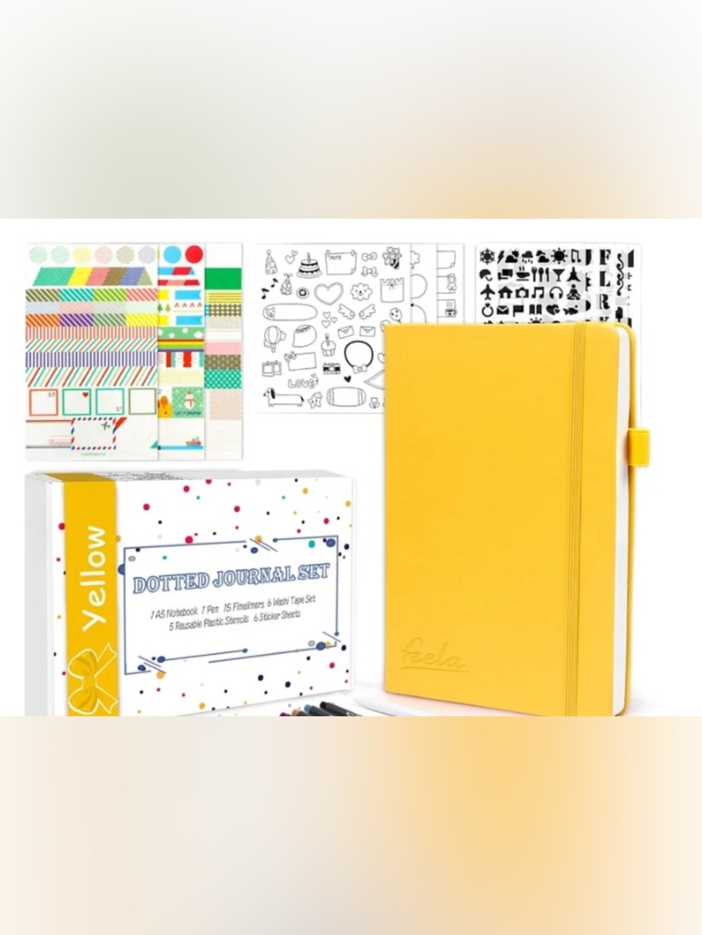 Feela Dotted Journal Set in color Purple - Planner, Diary